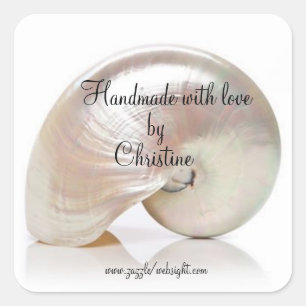 Custom company logo square sticker