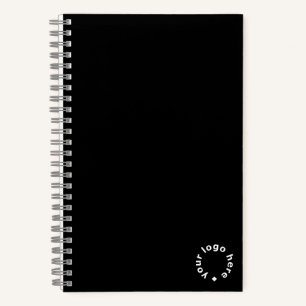 Custom Company Logo Swag Classic Black Notebook
