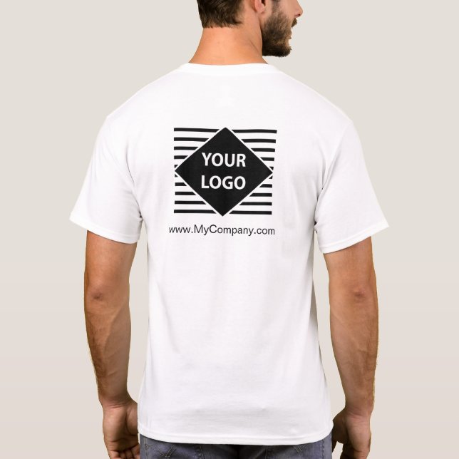 Custom Company Logo T-Shirt (Back)