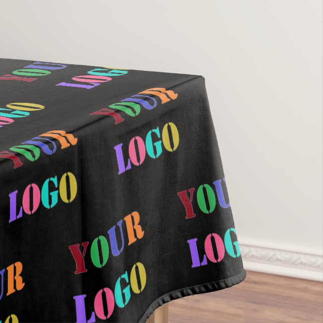 Custom Company Logo Tablecloth - Choose Colours (In Situ)