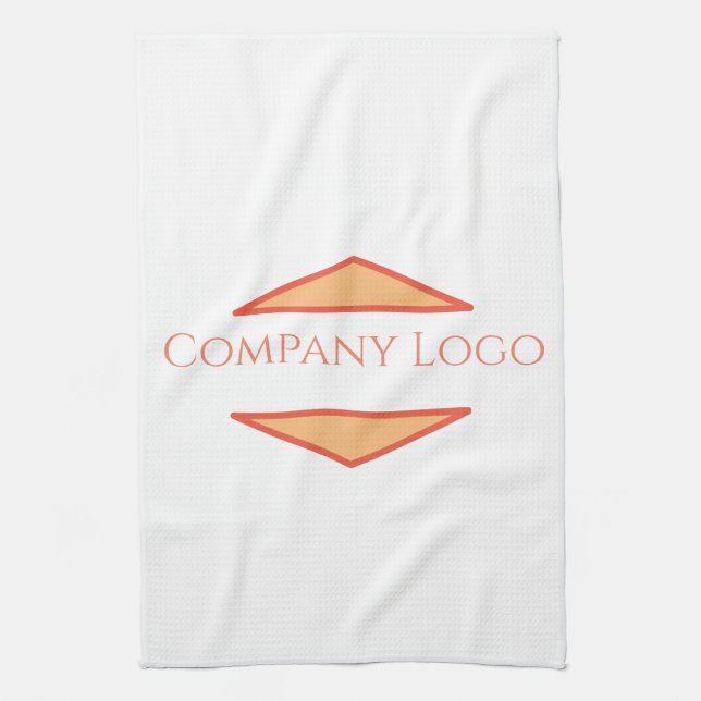 Custom Company Logo  Tea Towel (Vertical)