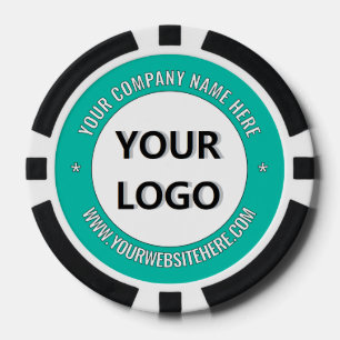Custom Company Logo Text and Colours Poker Chips