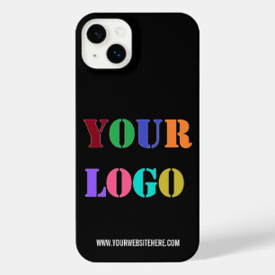 Custom Company Logo Text and Colours Your Business iPhone 14 Plus Case