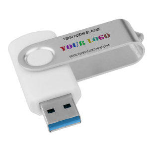Custom Company Logo Text Business Flash Drive Gift