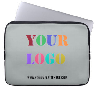 Custom Company Logo Text Business Laptop Sleeve