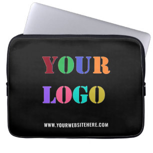 Custom Company Logo Text Business Laptop Sleeve