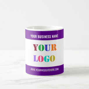 Custom Company Logo Text Business Mug Template