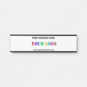 Custom Company Logo Text Business Name Door Sign