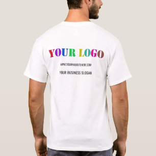 Custom Company Logo Text Business T-Shirt Template