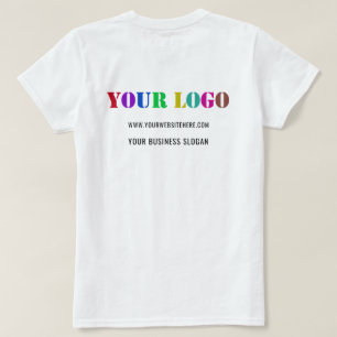 Custom Company Logo Text Business T-Shirt Template