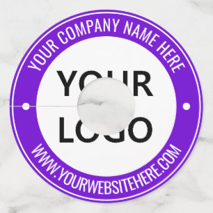 Custom Company Logo Text Business Wine Glass Tag