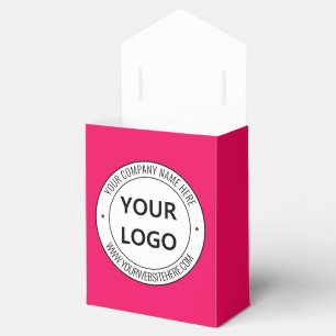 Custom Company Logo Text Favour Boxes Your Colours