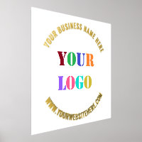 Custom Company Logo Text Foil Prints - Your Colour