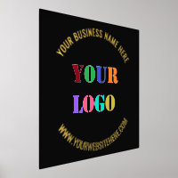 Custom Company Logo Text Foil Prints Your Colours