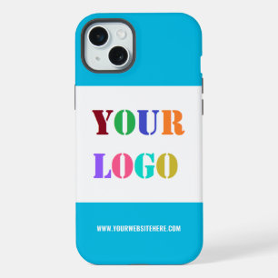 Custom Company Logo Text iPhone Case Choose Colour
