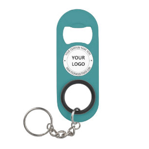 Custom Company Logo Text Keychain Bottle Opener