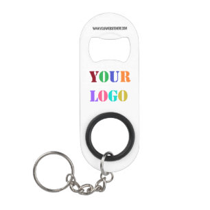 Custom Company Logo Text Keychain Bottle Opener