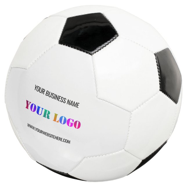 Custom Company Logo Text Personalised Soccer Ball (Three Quarter)