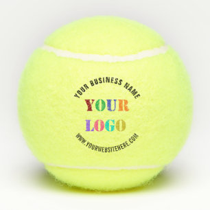 Custom Company Logo Text Personalised Tennis Balls