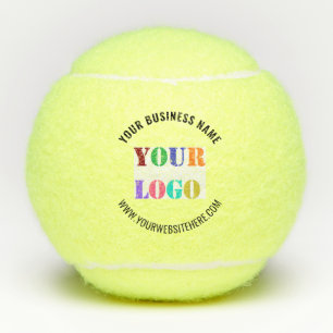 Custom Company Logo Text Personalised Tennis Balls