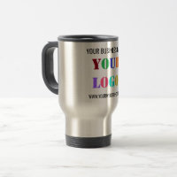 Custom Company Logo Text Personalised Travel Mug