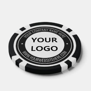 Custom Company Logo Text Poker Chips Choose Colour