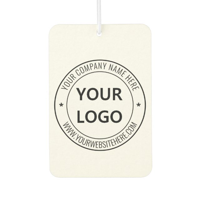 Custom Company Logo Text Promotional Air Freshener (Front)