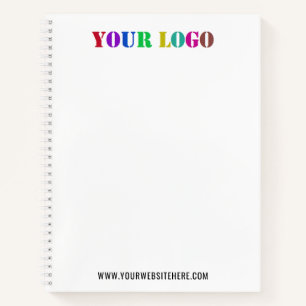 Custom Company Logo Text Promotional Notebook
