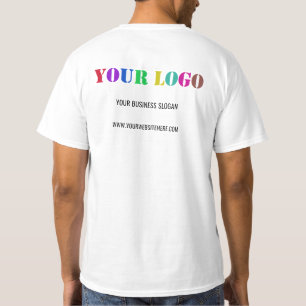 Custom Company Logo Text Promotional T-Shirt Gift