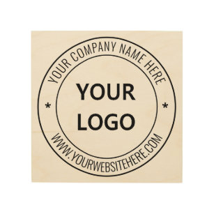 Custom Company Logo Text Promotional Wood Wall Art
