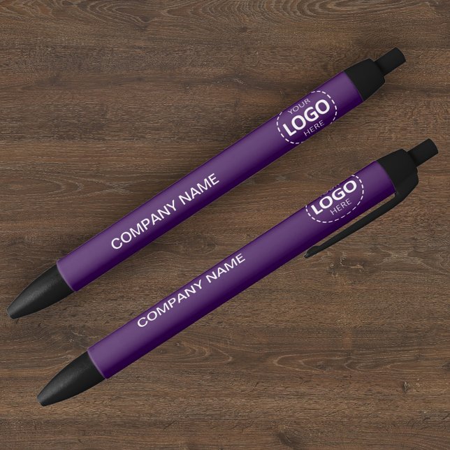 Custom Company Logo & Text Purple Pen (Creator Uploaded)
