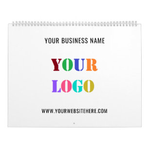 Custom Company Logo Text Your Business Calendar