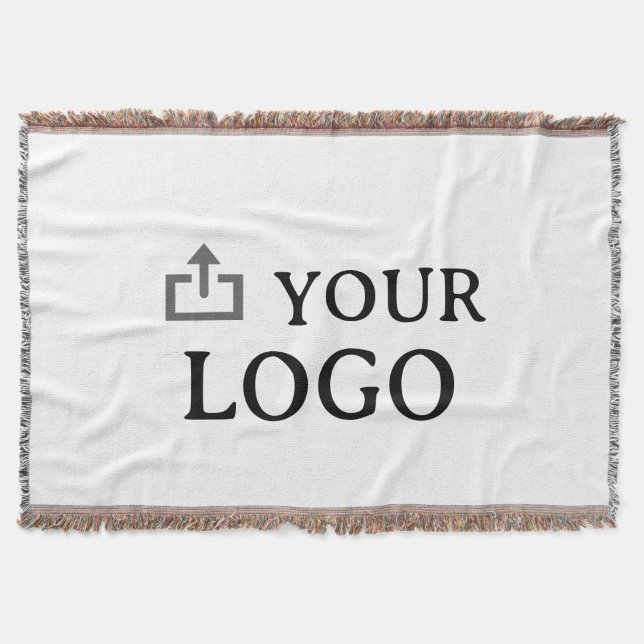 Custom Company Logo  Throw Blanket (Front)