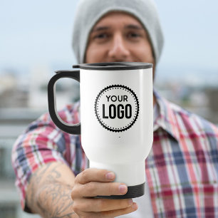 Custom Company Logo Travel Mug