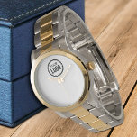 Custom Company Logo Watch<br><div class="desc">Personalise a Watch with this simple and minimalist Logo template, and promote your Company or Business to Increase leads and generate more sales. Add your Logo, If you need help or matching items, please contact me</div>