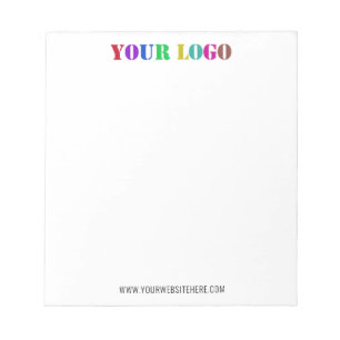 Custom Company Logo Website Business Notepad