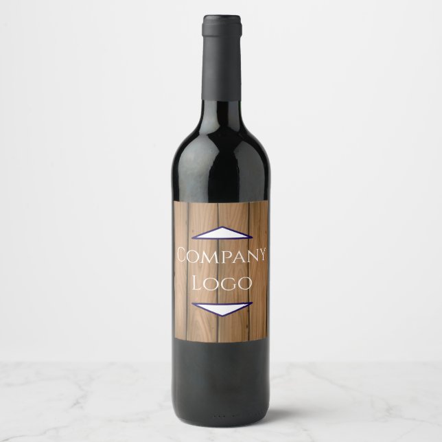 Custom Company Logo Wine Label – Corporate Gifting (Front)