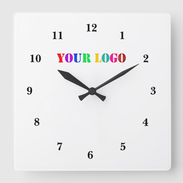 Custom Company Logo Your Business Clock (Front)