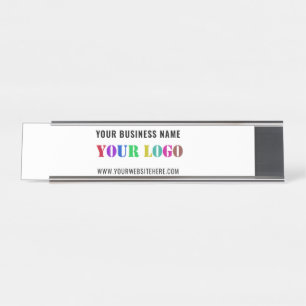 Custom Company Logo Your Business Desk Name Plate