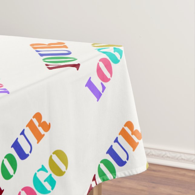 Custom Company Logo Your Business Tablecloth (In Situ)