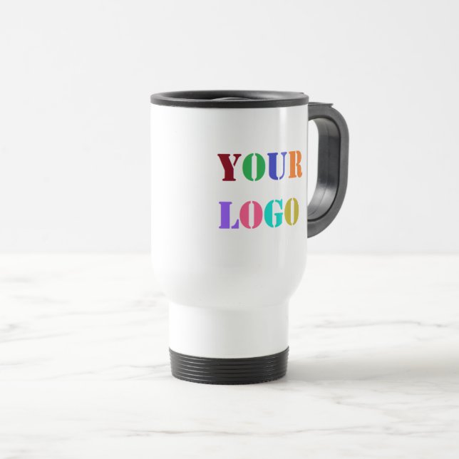 Custom Company Logo Your Business Travel Mug (Front Right)