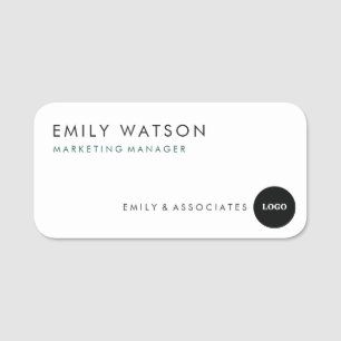 Custom Company Name Badge – Professional Staff ID 