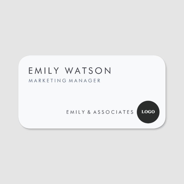 Custom Company Name Badge – Professional Staff ID  (Front)