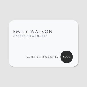 Custom Company Name Badge – Professional Staff ID 