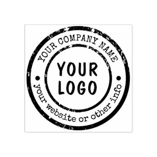 Custom Company Name Business Logo rubber stamp