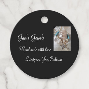 Custom company name favour tags