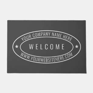 Custom Company Name Info Your Business Doormat