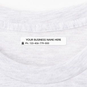 Custom Company Name Phone Info Business Labels