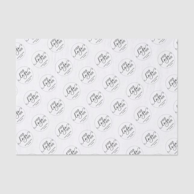 Custom Company Personal Logo Business Branding Tissue Paper (Front)