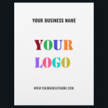 Custom Company Promotional Business Flyer Template<br><div class="desc">Custom Fonts and Colours - Design Your Own Personalised Flyer with Your Company Logo and Name Website or Custom Text Promotional Business Flyers / Marketing Materials - Add Your Logo / Image - Photo or QR Code / and Text / Information - Resize and move elements with Customisation tool. Choose...</div>